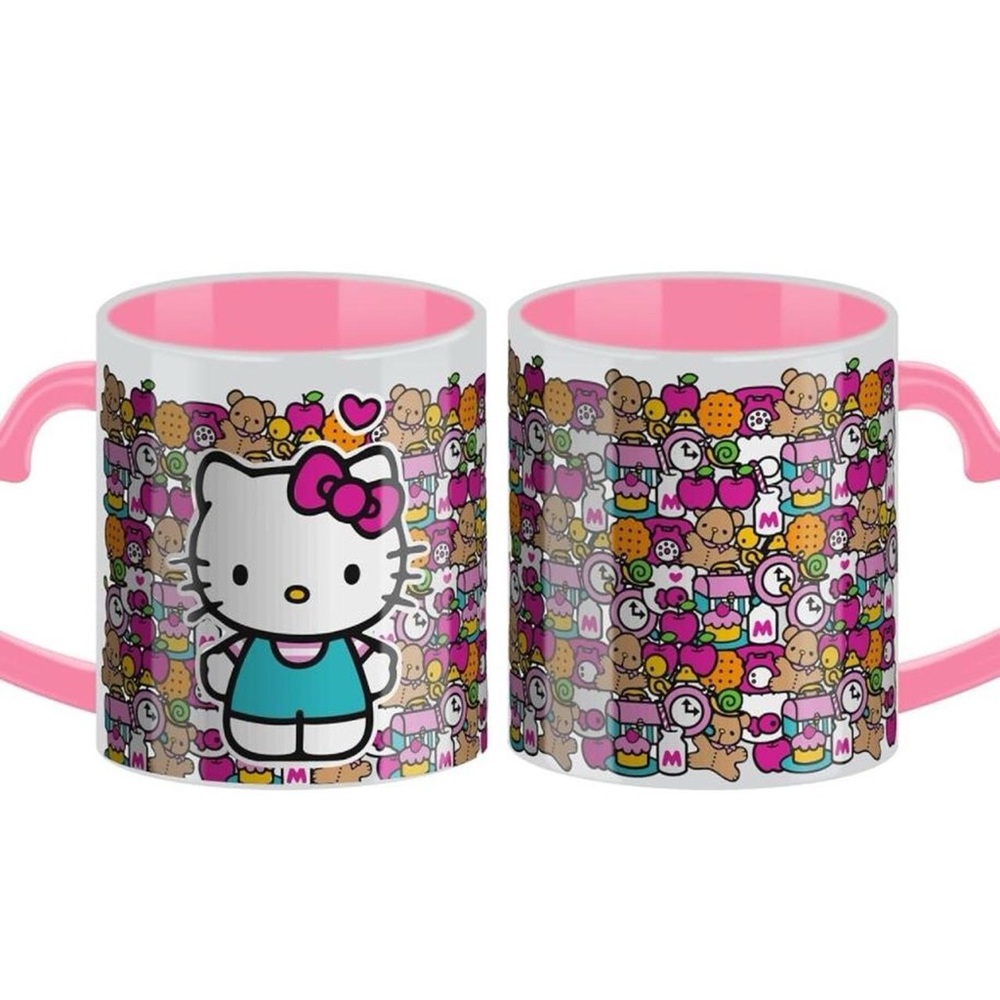 HELLO KITTY mug with heart handle